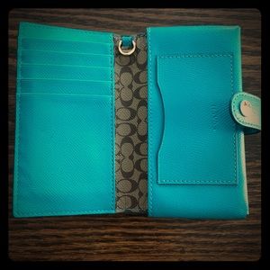 Coach Turquoise Wallet